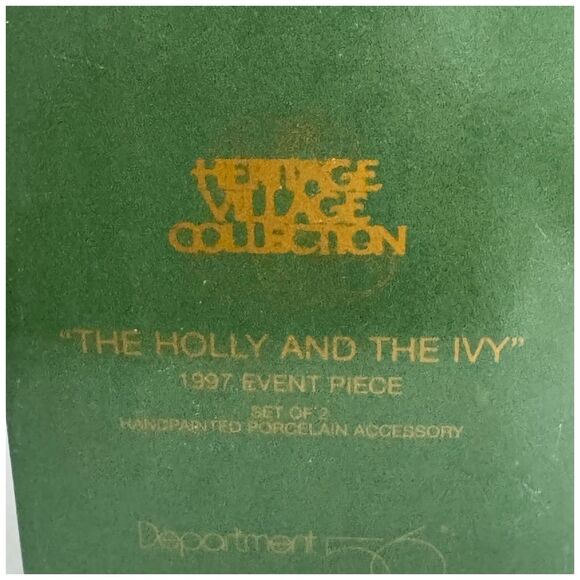 Dept 56 The Holly and the Ivy CHRISTMAS TREE Bird Couple Heritage EVENT PC 1997 - Picture 15 of 16